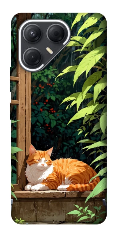 Чохол на TECNO Pova 7 red cat фото 1 з 1