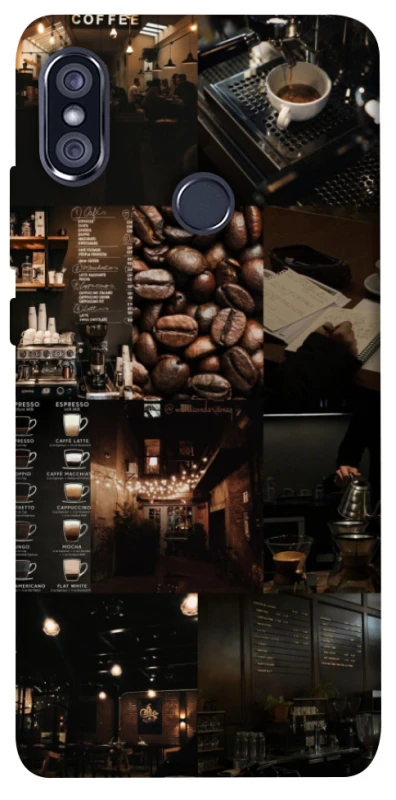 Чохол на Xiaomi Redmi Note 5 Pro / Note 5 (AI Dual Camera) Coffee collage ver.1 фото 1 з 1