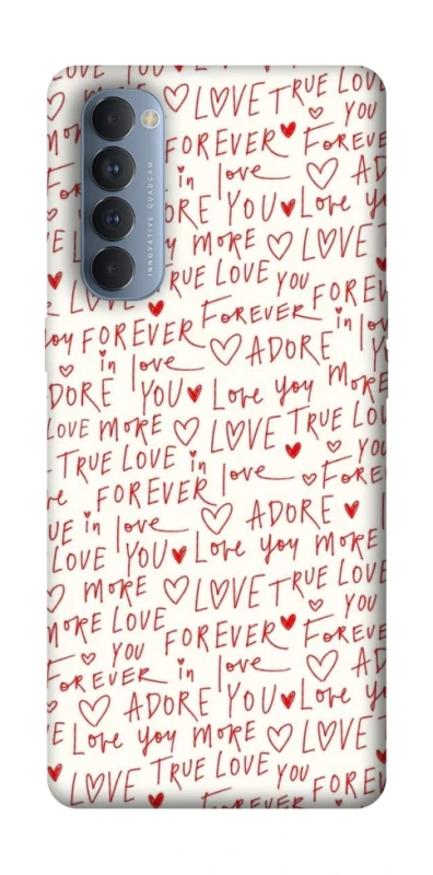 Чохол на Oppo Reno 4 Pro Love aesthetic ver.4 фото 1 з 1
