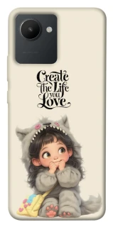 Чехол на Realme C30 Create the life you love фото 1 из 1