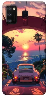 Чехол на Samsung Galaxy A41 Porsche at sunset фото 1 из 1
