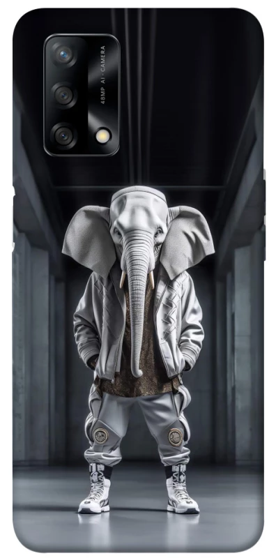 Чехол на Oppo A74 4G Слон v2 фото 1 из 1