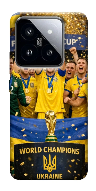 Чохол на Xiaomi 14 Pro UA-Football ver.5 фото 1 з 1