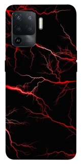 Чехол на Oppo Reno 5 Lite Красная молния фото 1 из 1