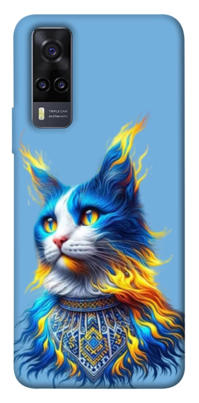 Чохол на Vivo Y31 Кіт патріот фото 1 з 1