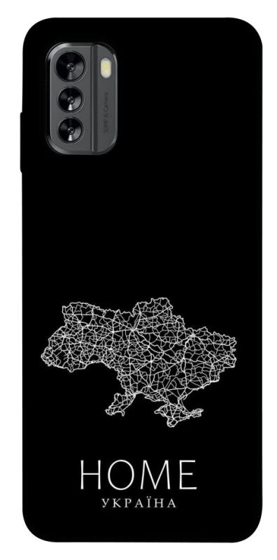 Чохол на Nokia G60 Ukraine black map фото 1 з 1