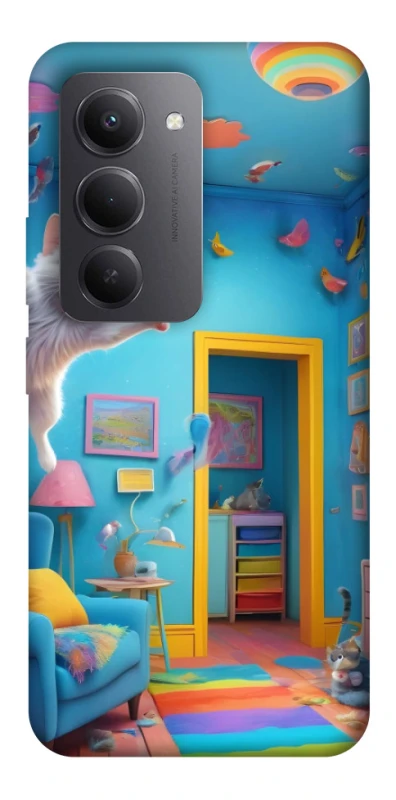 Чохол на Xiaomi Redmi 15 (EU) crazy cat фото 1 з 1