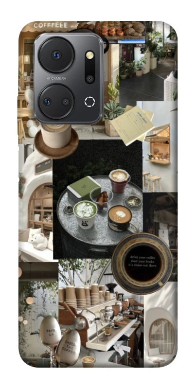 Чохол на Huawei Honor X7a Coffee collage ver.4 фото 1 з 1
