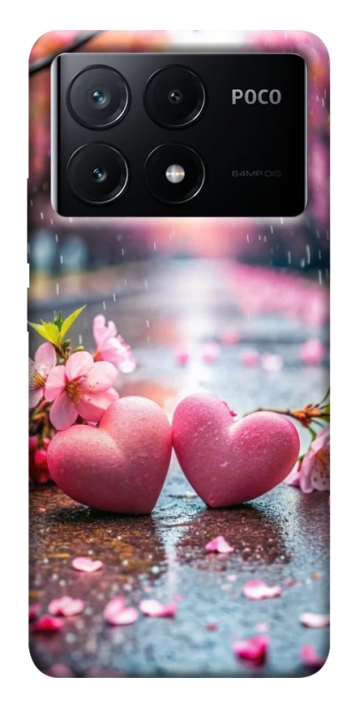 Чехол на Xiaomi Poco X6 Pink heart фото 1 из 1