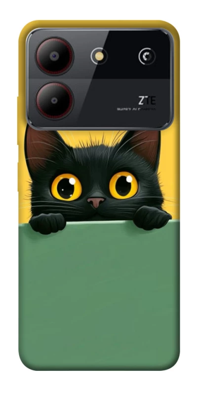 Чохол на ZTE Blade A54 4G Black cat v2 фото 1 з 1