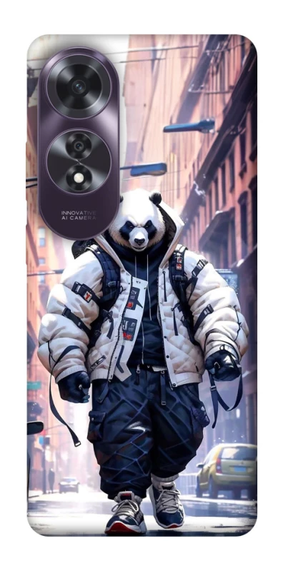 Чехол на Oppo A60 Панда курьер фото 1 из 1