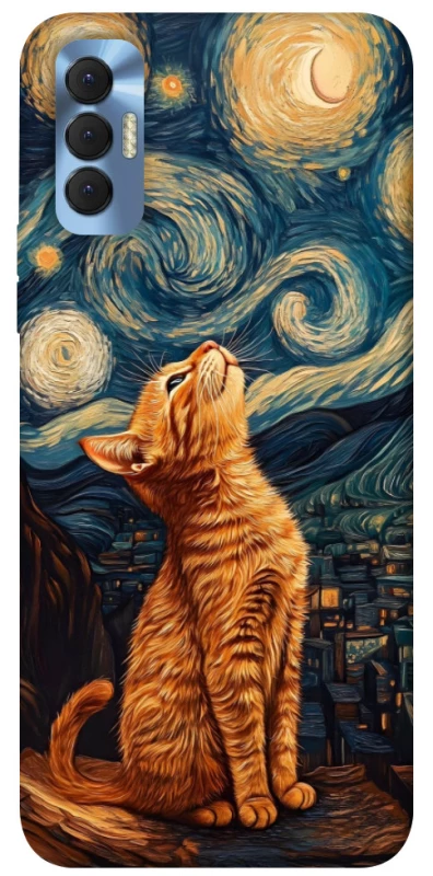 Чехол на TECNO Spark 8P van gogh cat фото 1 из 1
