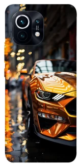 Чохол на Xiaomi Mi 11 Golden sports car фото 1 з 1