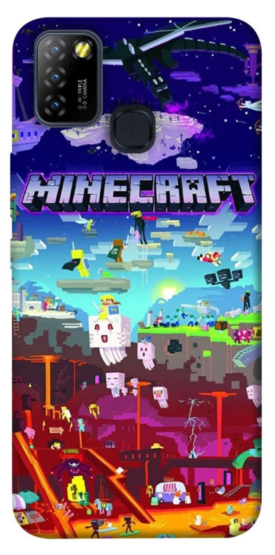 Чохол на Infinix Hot 10 Lite Minecraft world фото 1 з 1