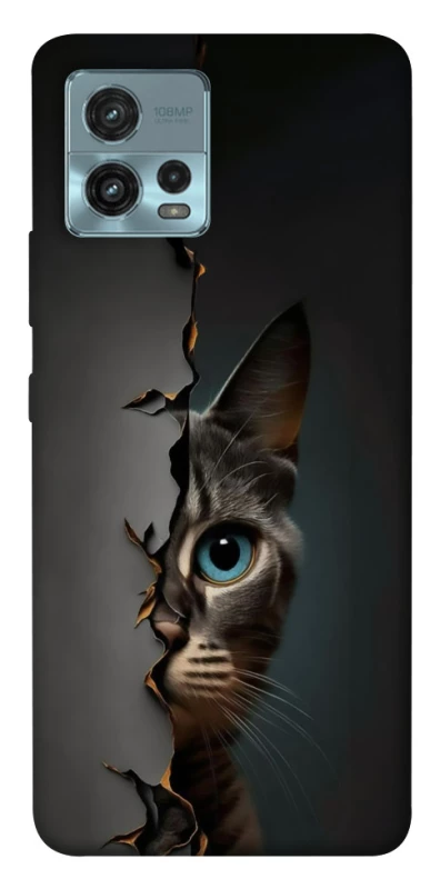 Чохол на Motorola Moto G72 Кіт-підглядач v2 фото 1 з 1