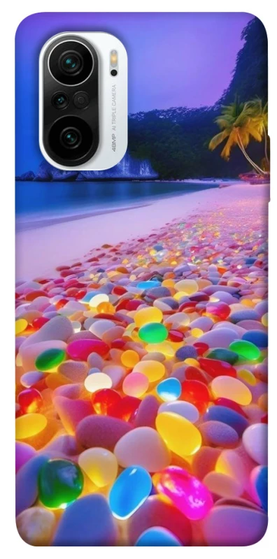 Чохол на Xiaomi Redmi K40 / K40 Pro / K40 Pro+ / Poco F3 Каміння світиться на березі фото 1 з 1