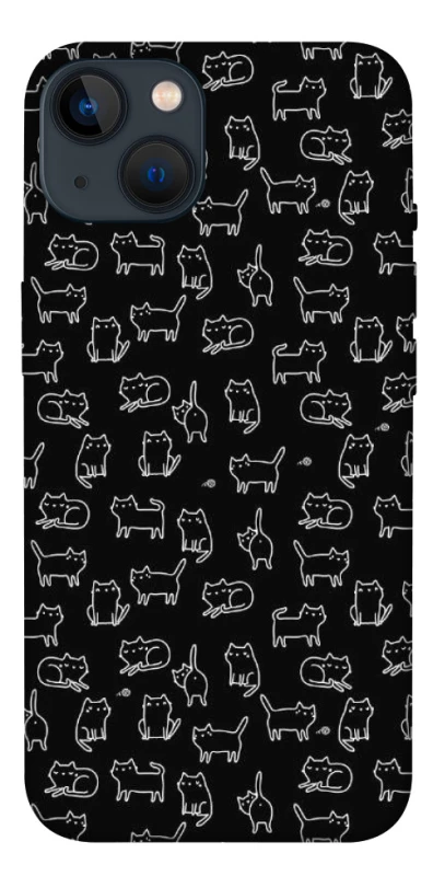 Чохол на Apple iPhone 13 (6.1") Black Cats фото 1 з 1
