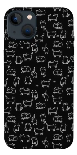 Чохол на Apple iPhone 13 (6.1") Black Cats фото 1 з 1