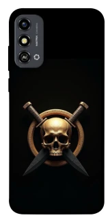 Чохол на ZTE Blade A53 Golden Skull фото 1 з 1