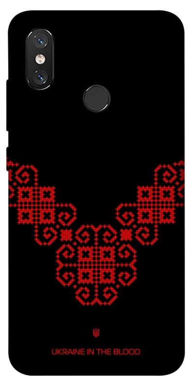 Чохол на Xiaomi Mi 8 Чорно-червона вишиванка фото 1 з 1