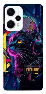 Чехол на Xiaomi Poco F5 / Note 12 Turbo Cyber Cat v2 фото 1 из 1