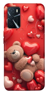 Чехол на Oppo A16s / A16 bear in hearts фото 1 из 1
