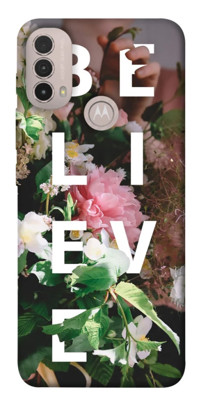 Чехол на Motorola Moto E40 Believe фото 1 из 1