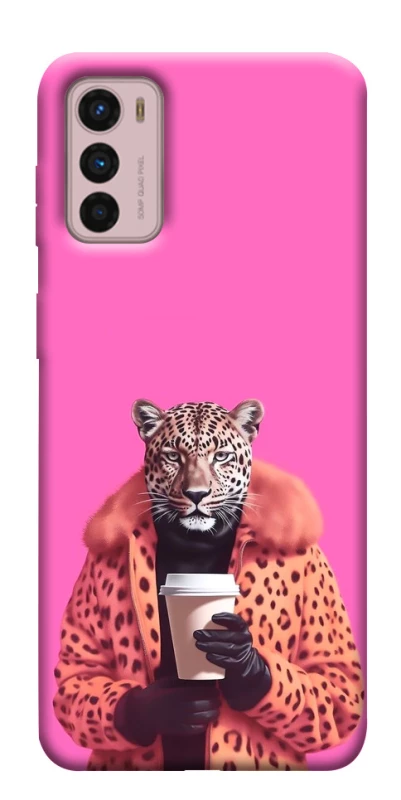 Чохол на Motorola Moto G42 Леопард з кавою фото 1 з 1