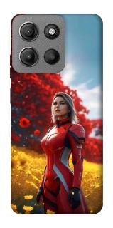 Чехол на Motorola Moto G15 4G Cyber space girl ver.5 фото 1 из 1
