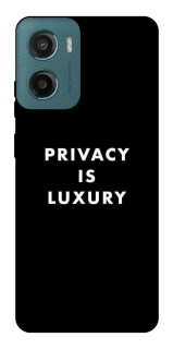 Чохол на Motorola Moto G06 Privacy is luxury фото 1 з 1