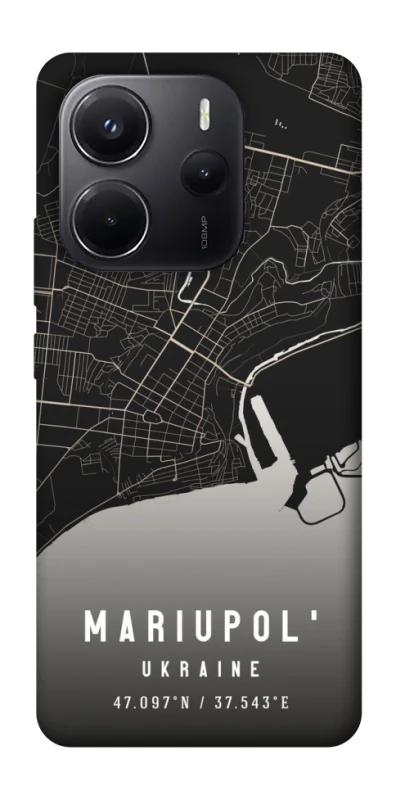 Чехол на Xiaomi Redmi Note 14 5G Mariupol map фото 1 из 1