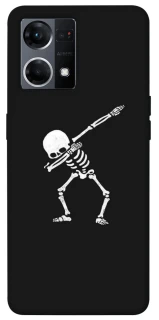 Чехол на Oppo Reno 7 4G Halloween skeleton фото 1 из 1