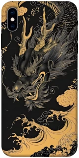 Чохол на Apple iPhone X (5.8") gold dragon фото 1 з 1