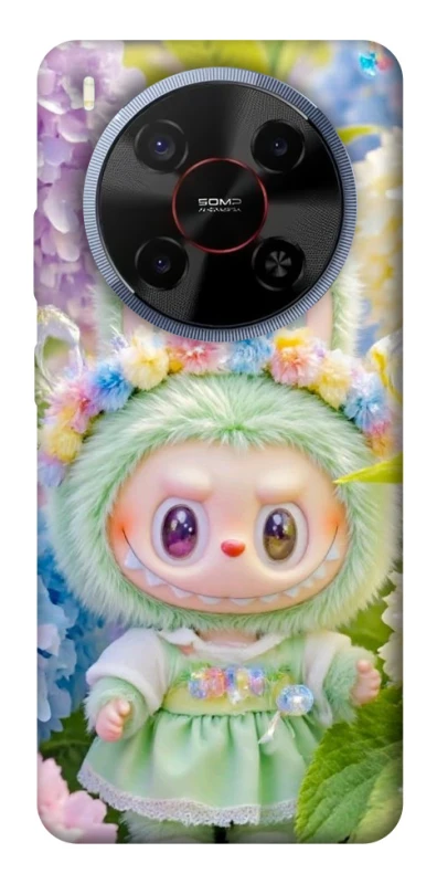 Чохол на ZTE Blade V70 Max Labubu & Flowers ver.2 фото 1 з 1