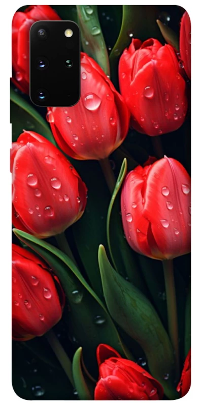 Чохол на Samsung Galaxy S20+ Червоні тюльпани фото 1 з 1
