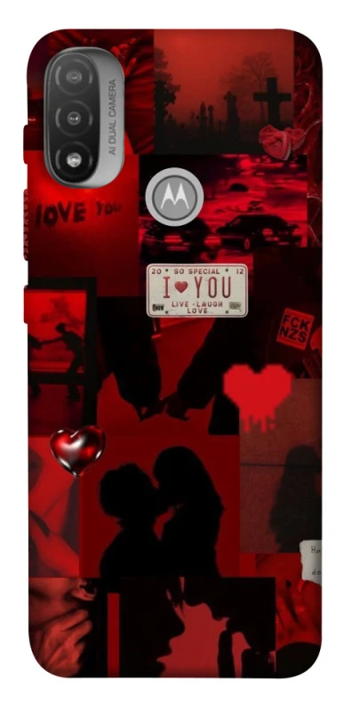 Чехол на Motorola Moto E20 Love collage ver.2 фото 1 из 1