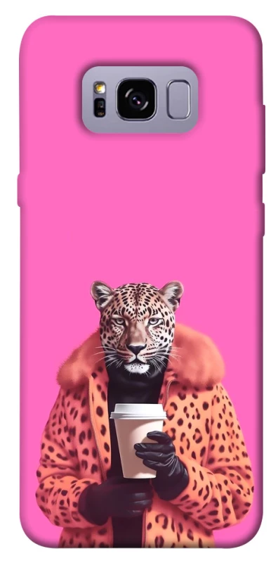 Чохол на Samsung G955 Galaxy S8 Plus Леопард з кавою фото 1 з 1