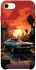 Чехол на Apple iPhone SE (2020) Car at sunset фото 1 из 1