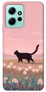 Чехол на Xiaomi Redmi Note 12 4G cat on a field фото 1 из 1