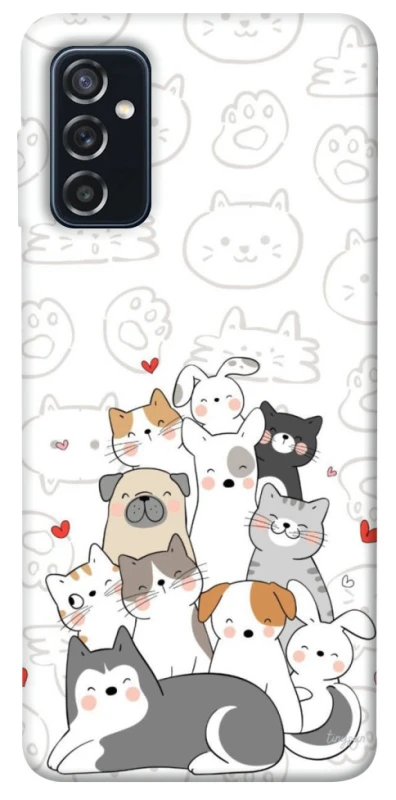 Чохол на Samsung Galaxy M52 Funny Pets фото 1 з 1