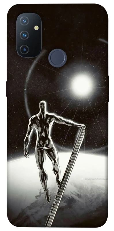 Чехол на OnePlus Nord N100 Серебряный сёрфер фото 1 из 1