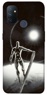 Чехол на OnePlus Nord N100 Серебряный сёрфер фото 1 из 1