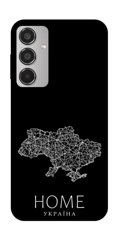 Чохол на Samsung Galaxy M35 Ukraine black map фото 1 з 1
