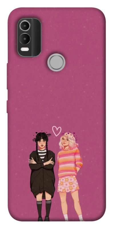 Чохол на Nokia C21 Plus Raven & Rainbow Wednesday фото 1 з 1