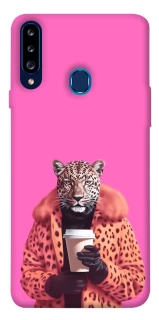 Чехол на Samsung Galaxy A20s Леопард с кофе фото 1 из 1