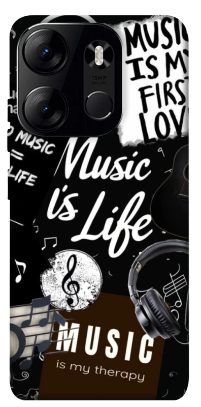 Чохол на Tecno Spark Go 2023 Music is Life фото 1 з 1