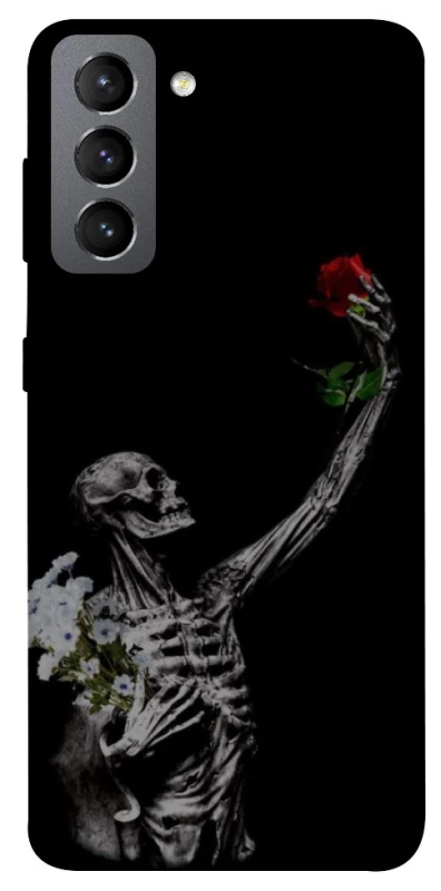 Чехол на Samsung Galaxy S21 FE Skeleton vs Rose фото 1 из 1