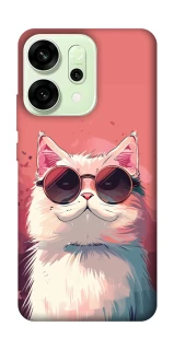 Чехол на Oppo Reno 14 Сat with glasses фото 1 из 1