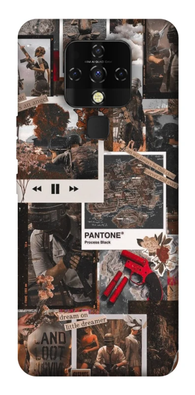 Чехол на TECNO Camon 16 SE PUBG Collage фото 1 из 1