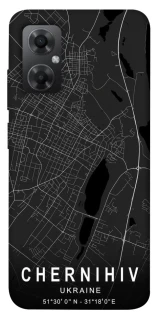 Чехол на Xiaomi Redmi Note 11R Chernihiv map фото 1 из 1
